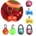 wholesale Pet Bone Shaped Led Safety Pendant Puppy Dog Light Up Tags Flasher Blinker